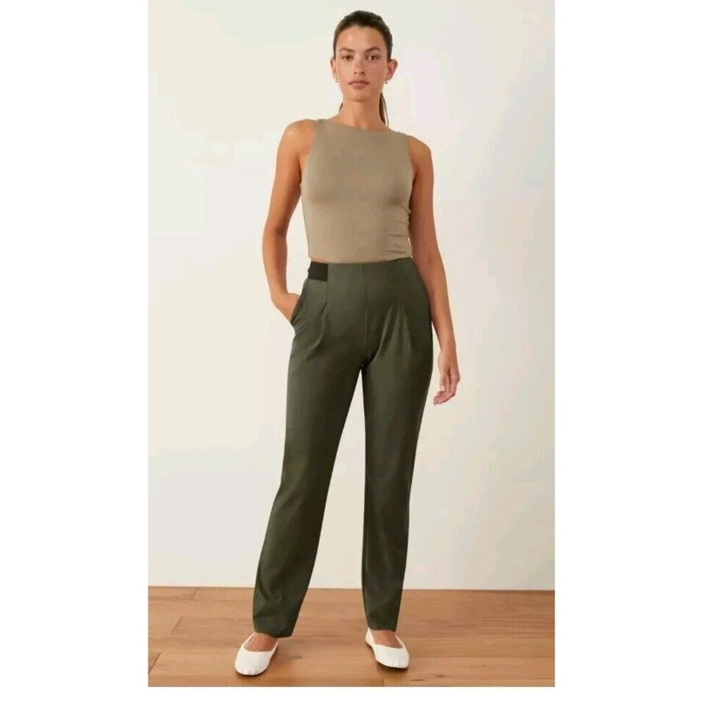ADAY Olive Ankle-Length Pants